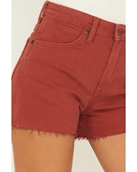 Wrangler Women's Amber High Rise Retro Cowboy Stretch Denim Shorts
