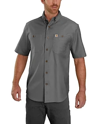 Carhartt Men's Rugged Flex® Rigby Short Sleeve Work Shirt - Tall