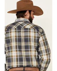 Ariat Men's Axel Large Ombre Retro Plaid Long Sleeve Western Shirt