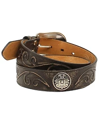 Nocona Women's Scroll Large Round Concho Belt