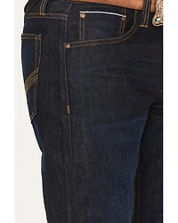 Cody James Men's Tucson Wash Jackson Slim Straight Selvedge Rigid Denim Jeans
