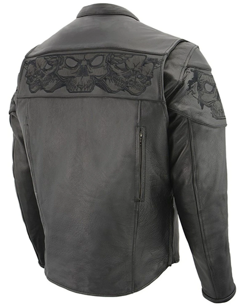 Milwaukee Leather Men's Crossover Scooter Cool-Tec Motorcycle Jacket