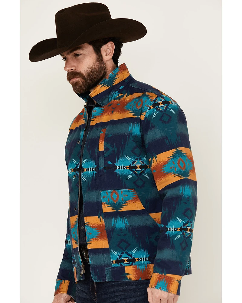 RANK 45® Men's Twill Southwestern Print Jacket