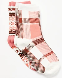 Shyanne Girls' 2-Pack Novelty Crew Socks
