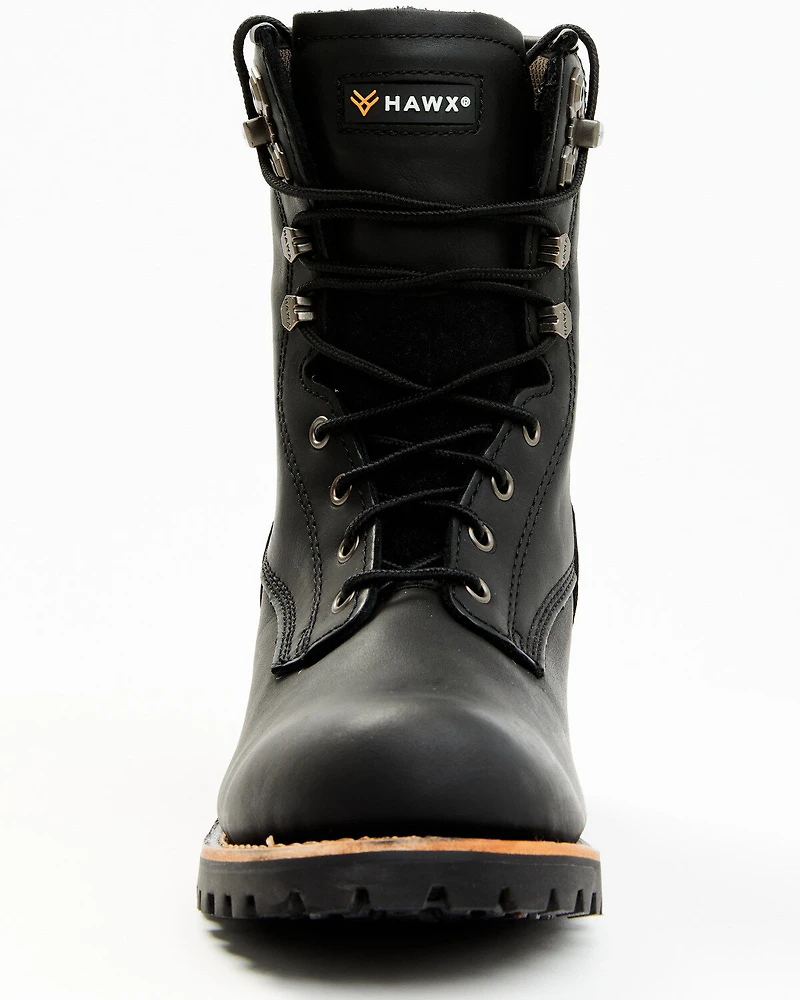 Hawx Men's 8" Logger Work Boots - Soft Toe