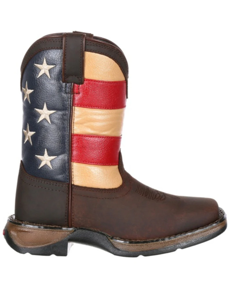 Durango Boys' Americana Western Boots - Broad Square Toe