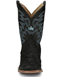 Justin Men's Ocean Front Exotic Pirarucu Western Boots - Broad Square Toe