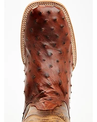 Cody James Men's Exotic Full Quill Ostrich Western Boots - Broad Square Toe