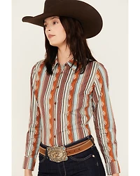 Shyanne Women's Printed Long Sleeve Riding Shirt