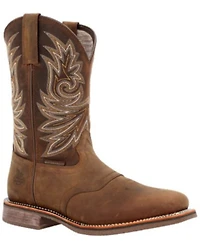 Georgia Boot Men's Carbo-Tec Waterproof Pull On Safety Western Boots - Square Toe