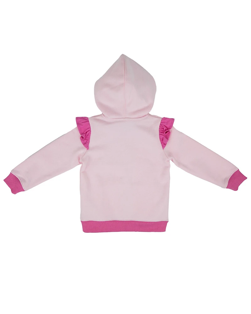 Wrangler Toddler Girls' Ruffle Hooded Jacket