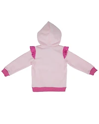 Wrangler Toddler Girls' Ruffle Hooded Jacket