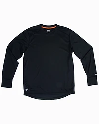 Hawx Men's Black Mid-Weight Base Layer Thermal Long Sleeve Work Shirt - Tall