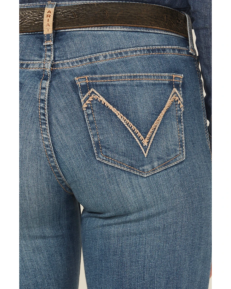 Ariat Women's Isabelle Medium Wash Trouser Denim Jeans