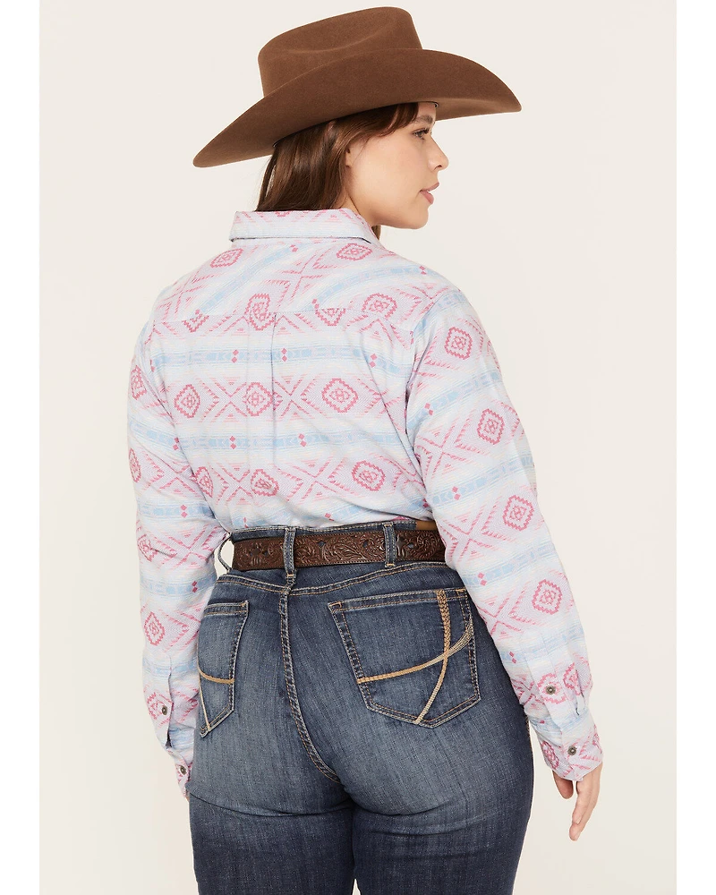 Ariat Women's Billie Jean Southwestern Print Shirt - Plus