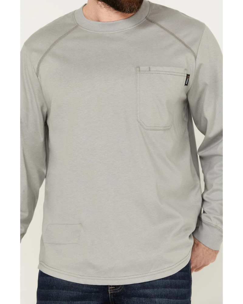 Hawx Men's FR Long Sleeve Pocket T-Shirt - Tall