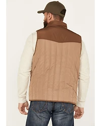 Moonshine Spirit Men's Southwestern Print Lined Puffer Vest