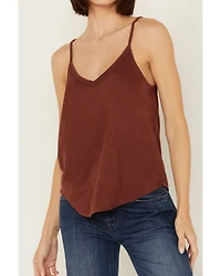 Shyanne Women's Crochet Trim Faux Suede Cami