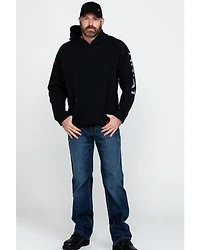 Ariat Men's FR Primo Fleece Logo Work Hooded Sweatshirt - Tall