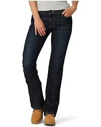 Wrangler Women's FR Mae Cherry Point Dark Wash Bootcut Work Jeans
