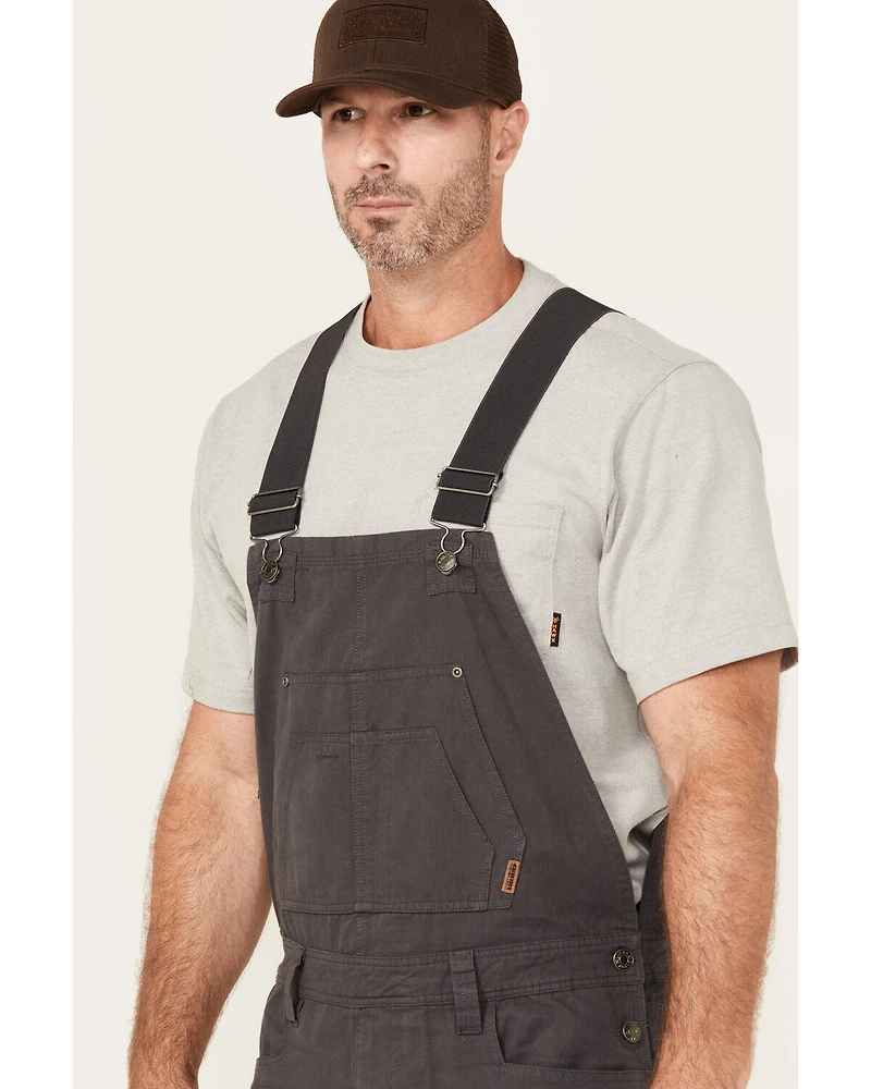 Lucky Brand Workwear Men's Broken Canvas Bib Overalls