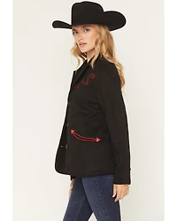 Outback Trading Co Women's Loretta Boot Stitch Button-Down Blazer