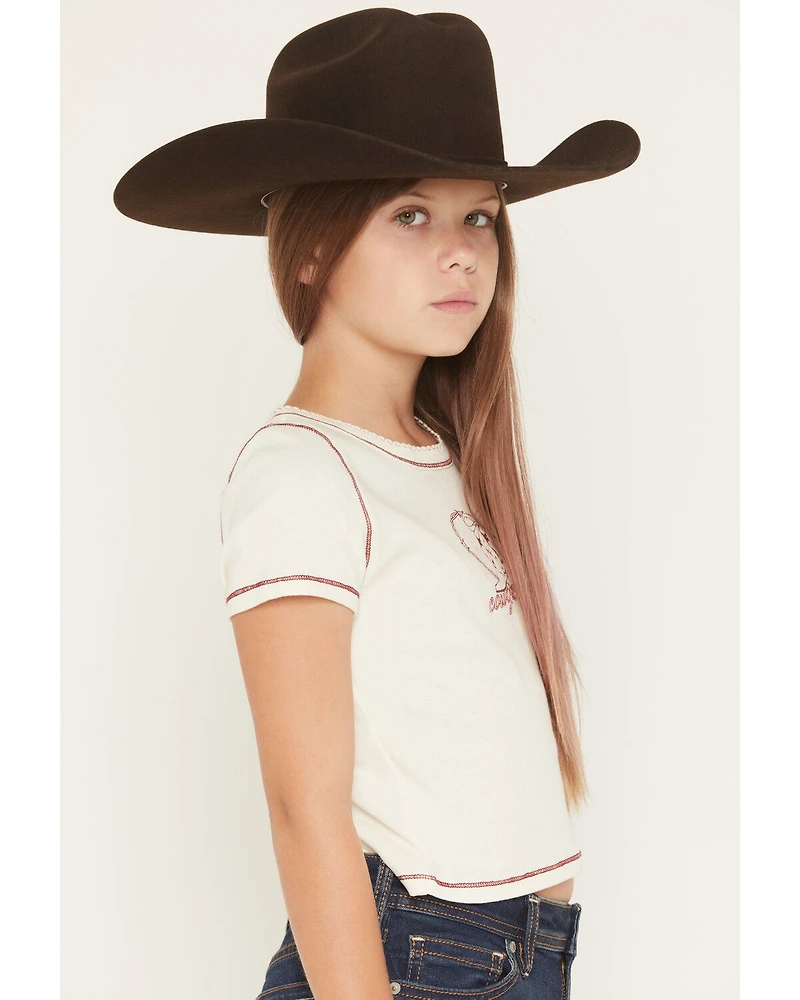 Self Esteem Girls' Cowgirl Club Short Sleeve Graphic Tee