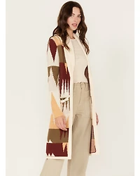 Shyanne Women's Geo Print Duster Cardigan