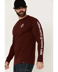 Troll Co Men's Grit Logo Long Sleeve Graphic Shirt