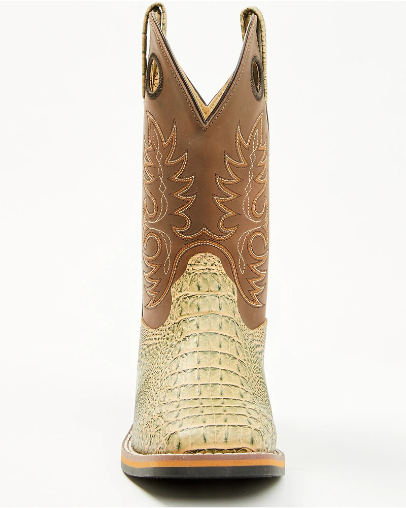 Cody James Little Boys' Gator Print Western Boots - Broad Square Toe