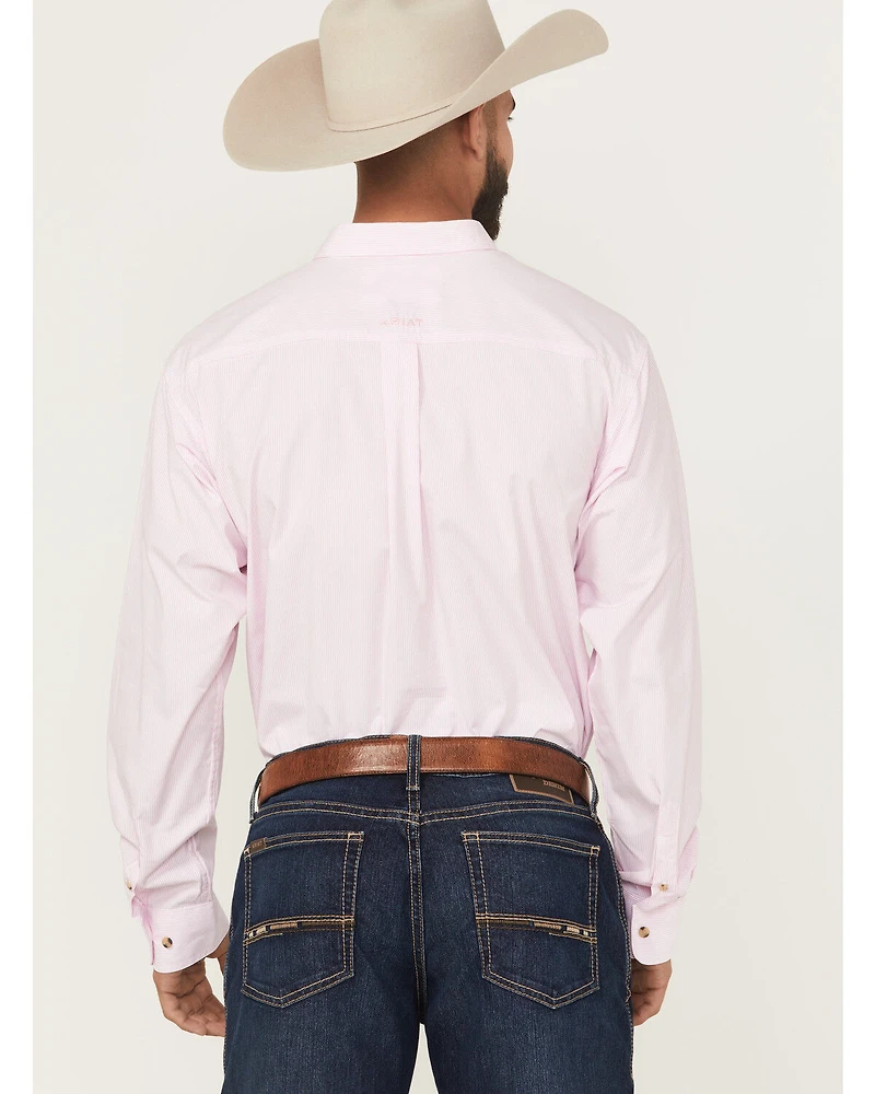 Ariat Men's Striped Long Sleeve Button-Down Western Shirt
