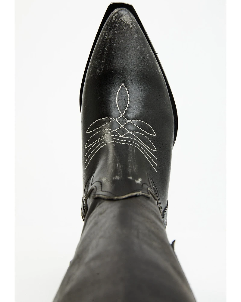 Italian Cowboy Women's Bolt Overlay Tall Western Boots - Snip Toe