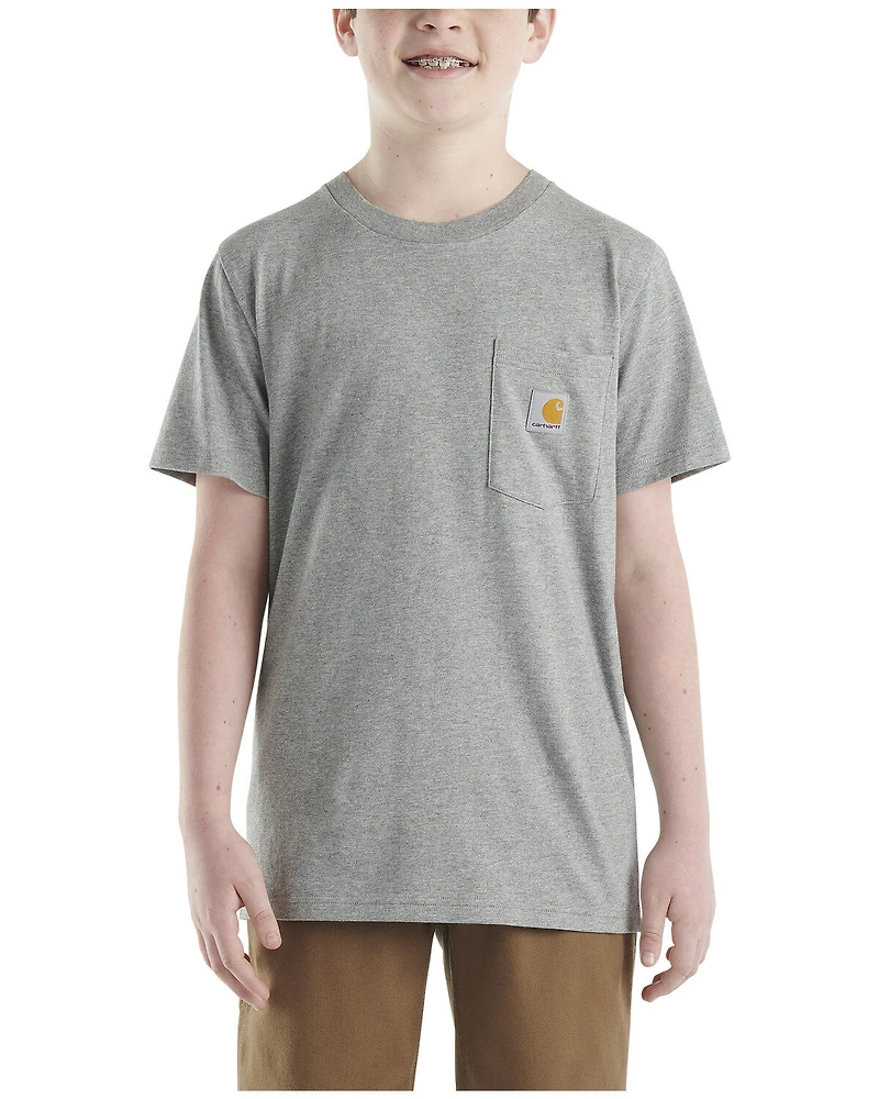 Carhartt Little Boys' Short Sleeve Logo Pocket T-Shirt