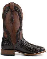 El Dorado Men's American Alligator Exotic Western Boots - Broad Square Toe