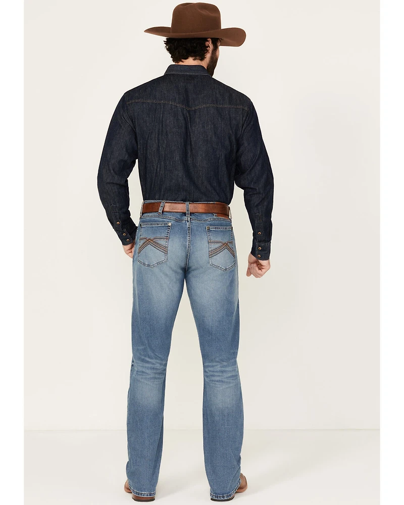 Wrangler 20X Men's Wright Medium Wash Slim Bootcut Stretch Denim Jeans - Tall