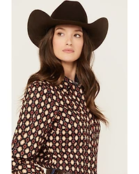 Cinch Women's Southwestern Long Sleeve Button Down Western Shirt