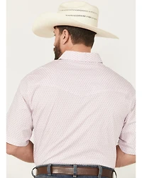 Wrangler Men's 20X Geo Print Short Sleeve Snap Stretch Western Shirt