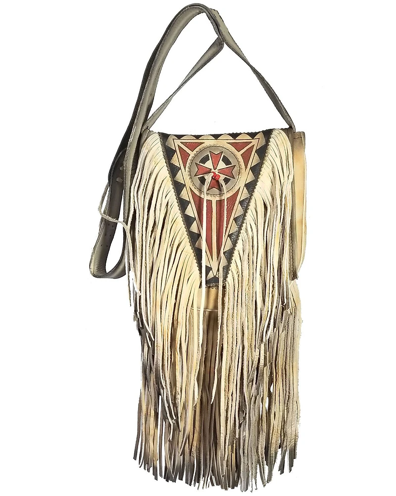 Kobler Leather Women's Ivory Painted Crossbody Bag