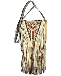 Kobler Leather Women's Ivory Painted Crossbody Bag