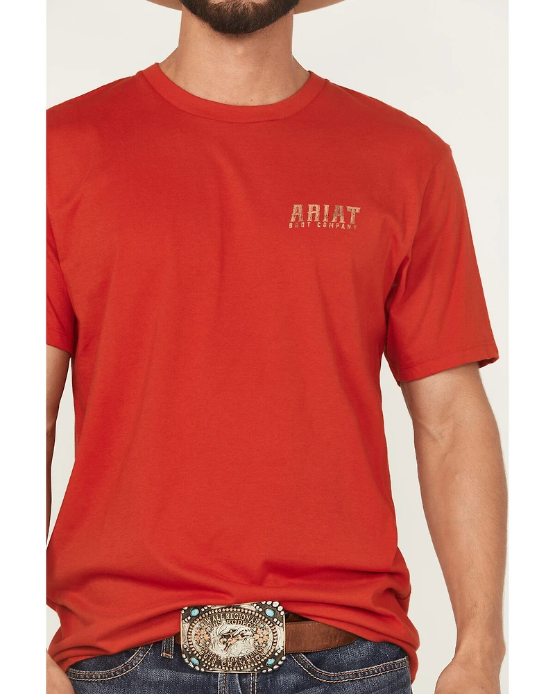 Ariat Men's Leather Shield Short Sleeve Graphic T-Shirt