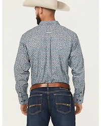 Ariat Men's Santiago Floral Print Long Sleeve Button-Down Western Shirt