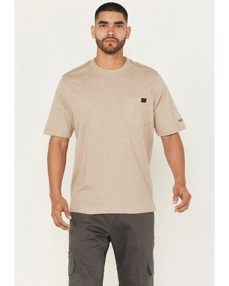 Wolverine Men's Solid Guardian Short Sleeve Work Pocket T-Shirt
