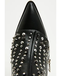 Azalea Wang Women's Hematine Studded Fashion Boots - Snip Toe