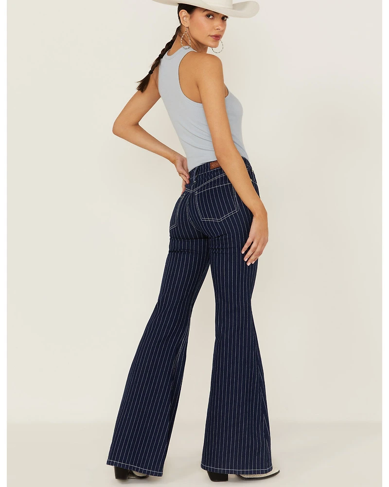 Shyanne Women's Mr. Flare Retro Stripe Jeans