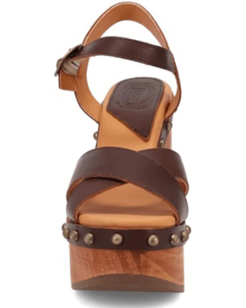 DIngo Women's Lotus Wooden Sandals