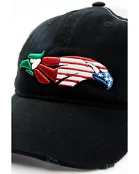 RANK 45® Women's Mexico & US Flag Bird Embroidered Mesh-Back Ball Cap