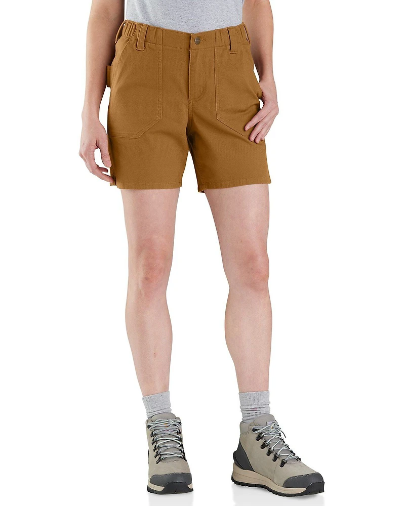 Carhartt Women's Rugged Flex® Relaxed Fit Canvas Work Shorts - Plus