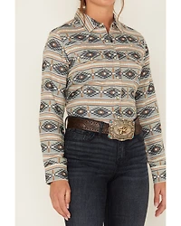 Ariat Women's Southwestern Stripe Print Long Sleeve Snap Creekside Western Shirt