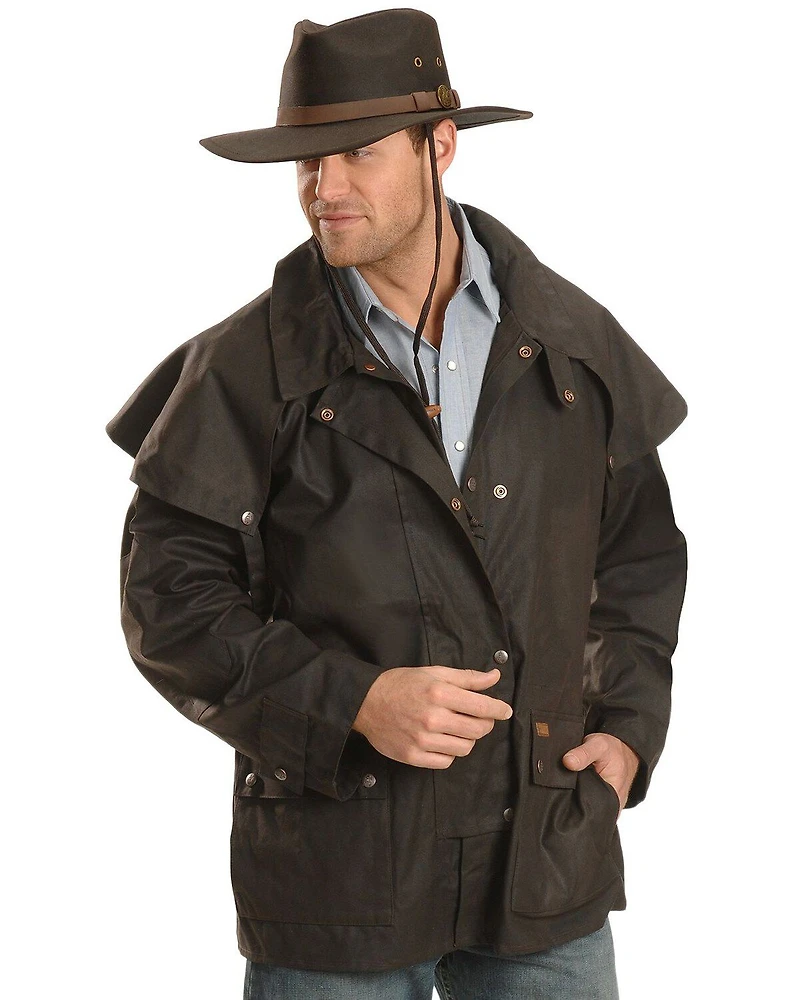 Outback Unisex Short Oilskin Jacket