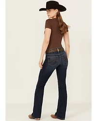Ariat Women's Desiree Dark Wash Perfect Rise Bootcut Stretch Denim Jeans